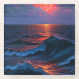 Zee Storm met Lightning Onderzetter