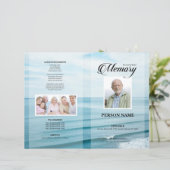 Zee strand Uitvaart Template (Staand voorkant)