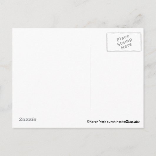 Zee strandglas kunststoffotopotten briefkaart (Achterkant)