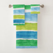 Zee Stripes Art Print Bad Handdoek (Insitu)