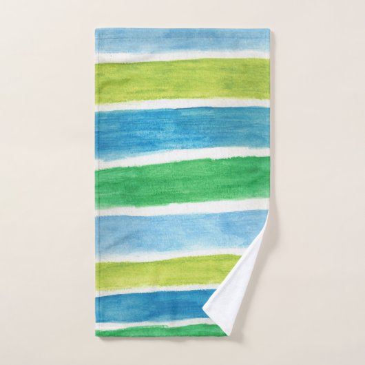 Zee Stripes Art Print Bad Handdoek (Handdoek)