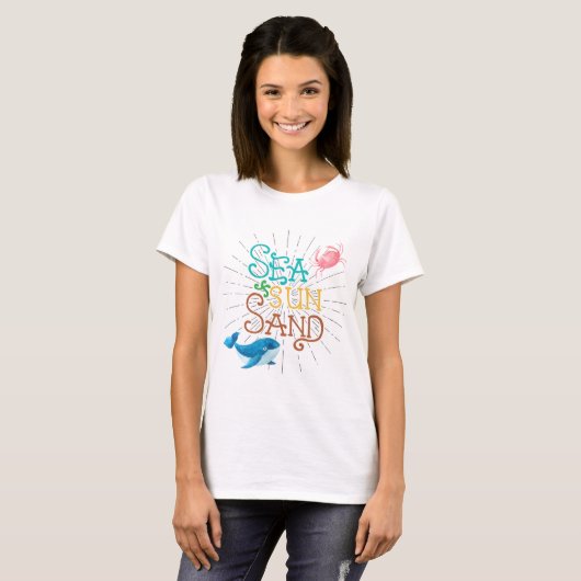 Zee Sun Sand T-shirt (Voorkant volledig)
