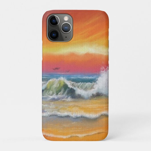 Zee Sunset iPhone Case Abstract (Achterkant)