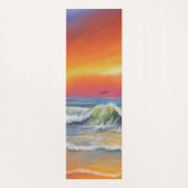 Zee Sunset Waves Yoga Mat (Achterkant)
