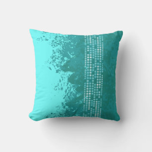 zee surf Aqua Blue Dot abstract kussenkussen Kussen