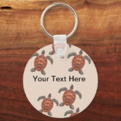 Zee thema Aangepaste berichttekst Sleutelhangers (Voorkant)