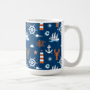 Zee Thema Patroon 1 Koffiemok