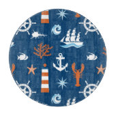 Zee Thema Patroon 1 Snijplank (Voorkant)