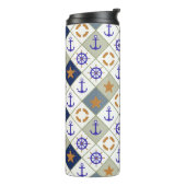 Zee Thema Patroon 2 Thermosbeker (Gedraaid links)