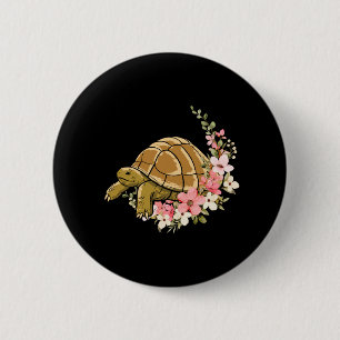 Zee Tortoise Flower Floral Ronde Button 5,7 Cm