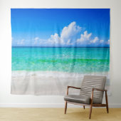 Zee Tropisch strand Scene Turquoise Wandkleed (In Situ (horizontaal))
