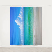Zee Tropisch strand Scene Turquoise Wandkleed (Voorkant)