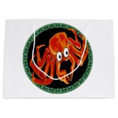 Zee tropische oranje koningskrab large cadeauzakje (Voorkant)