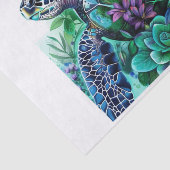 Zee Turtle2 Tissuepapier (Detail)