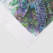 Zee Turtle4 Tissuepapier (Detail)