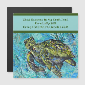 Zee Turtle Art and Crafters' Creations Magnet