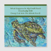 Zee Turtle Art and Crafters' Creations Magnet (Voorkant)
