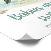 Zee Turtle Baby shower Baby's zijn zoet Poster (Hoek)