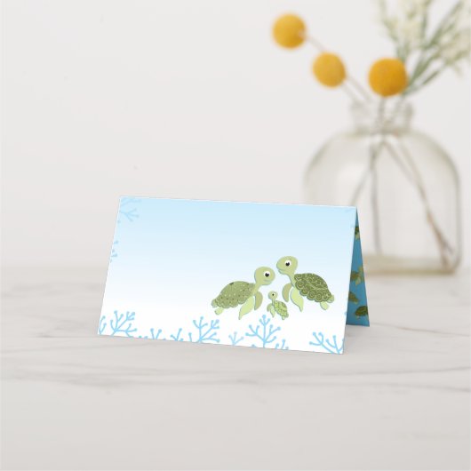 Zee Turtle Baby shower Co-Ed Gender Neutral (Voorkant)