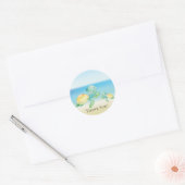 Zee Turtle Baby shower Dank u voor Sticker (Envelop)