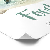 Zee Turtle Baby shower Voedsel Poster (Hoek)