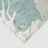 Zee Turtle Beach Blue White Wood Decouting Name Tissuepapier (Detail)