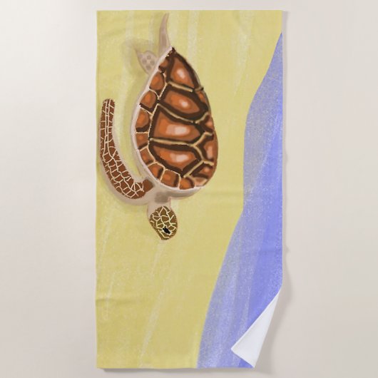 ZEE TURTLE BEACH TOWEL STRANDLAKEN (Voorkant)