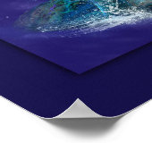 ZEE TURTLE BLAUWE ZEE TURTLE RAS POSTER (Hoek)