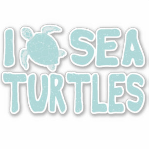 Zee Turtle Blue Marine Wildlife Sticker