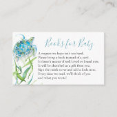 Zee Turtle Book for Baby Invitation Enclosure Card Informatiekaartje (Voorkant)