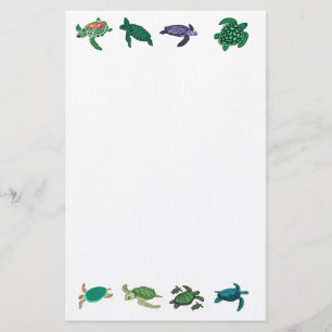 Zee Turtle briefpapier