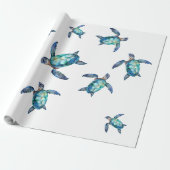 Zee Turtle Cadeaupapier (Uitgerold)