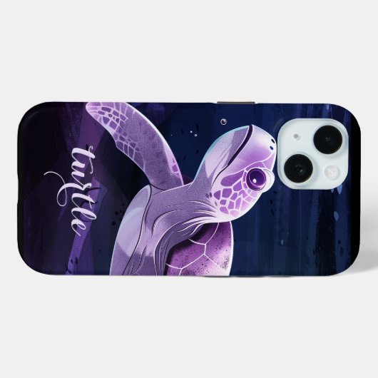 Zee Turtle Case-Mate iPhone Case (Achterkant (horizontaal))