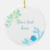 Zee Turtle Ceramic Ornament (Achterkant)