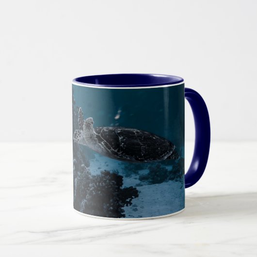 Zee Turtle Combo Mok – Deep Dive Ocean Vibes (Voorkant rechts)