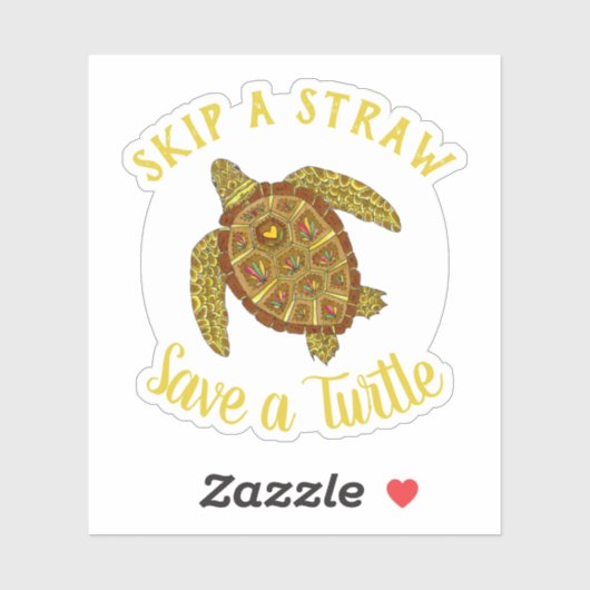 Zee Turtle Conservation Sticker (Vel)