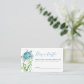 Zee turtle Diaper Raffle Enclosure Informatiekaartje (Staand voorkant)