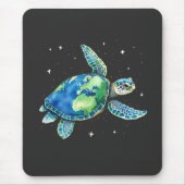 Zee Turtle Earth Day 2025 Zee dieren Muismat (Voorkant)