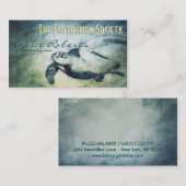 Zee Turtle / Ecology Guides Business Card Template Visitekaartje (Voorkant / Achterkant)
