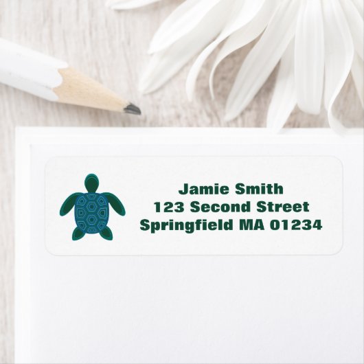 Zee Turtle Etiket (Insitu)