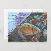 Zee Turtle Fantasy Coral Reef Briefkaart (Voorkant / Achterkant)