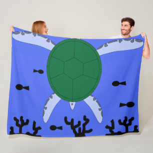 Zee Turtle Fleece Deken