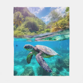 Zee Turtle Fleece Deken