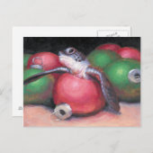 Zee Turtle Florida Kerst briefkaart (Voorkant / Achterkant)