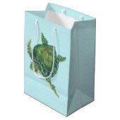 Zee Turtle Gift Bag Medium Cadeauzakje (Achterkant Gekanteld)