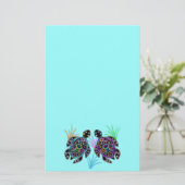 Zee Turtle Glow Briefpapier (Staand voorkant)