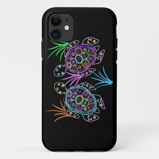Zee Turtle Glow Case-Mate iPhone Case (Achterkant)