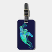 Zee Turtle Graphic Bagagelabel (Voorkant verticaal)