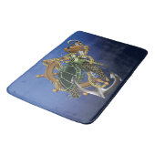 Zee Turtle Green Blue Badmat (Gekanteld)