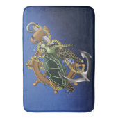 Zee Turtle Green Blue Badmat (Voorkant Verticaal)